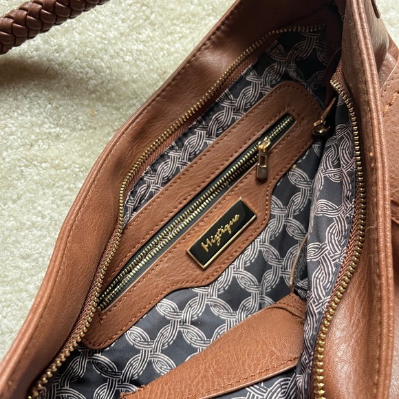 Brown Vegan Leather Women's Handbag - Picture 6 of 7